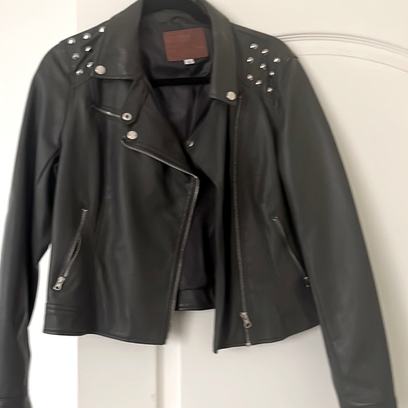 Jackets & Blazers - Faux leather moto jacket
